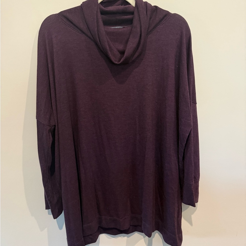Nally & Millie Deep Purple Cowl Neck Sweater